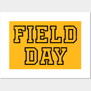 Field Day 2022 For school teachers kids and family yellow Posters and Art